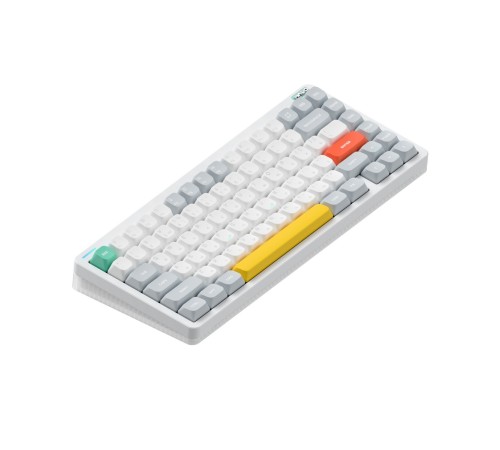Беспроводная механическая клавиатура QMK Nuphy Halo75 V2 Ionic White, RGB, Hot Swap, Raspberry Switch