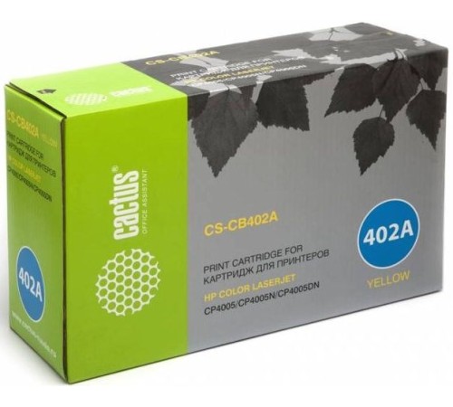 Картридж лазерный Cactus CS-CB402AR CB402A желтый (7500стр.) для HP CLJ CP4005/CP4005DN/CP4005N