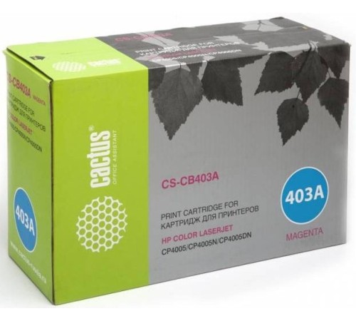 Картридж лазерный Cactus CS-CB403AR CB403A пурпурный (7500стр.) для HP CLJ CP4005/CP4005DN/CP4005N