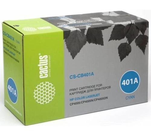 Картридж лазерный Cactus CS-CB401AR CB401A голубой (7500стр.) для HP CLJ CP4005/CP4005DN/CP4005N