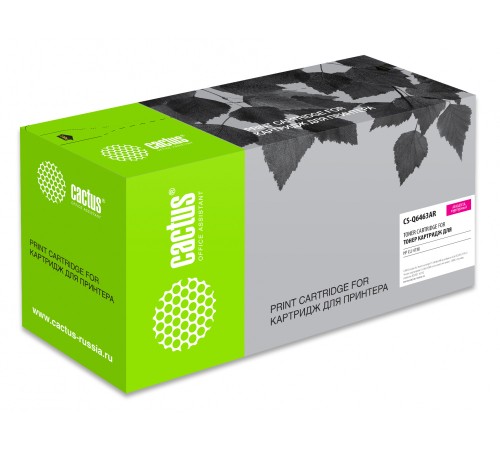Картридж лазерный Cactus CS-Q6463AR Q6463A пурпурный (12000стр.) для HP CLJ 4730