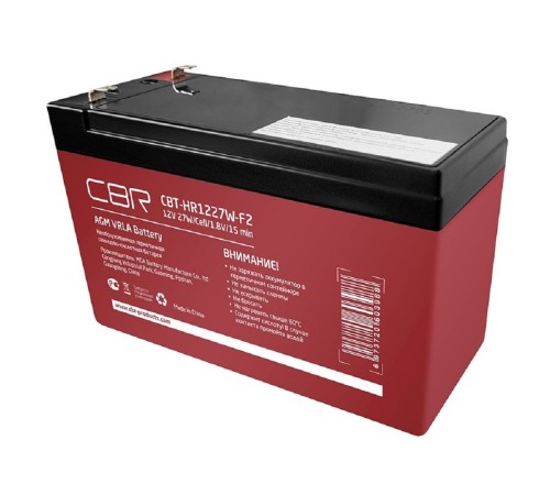 CBR Аккумуляторная VRLA батарея CBT-HR1227W-F2 (12В 7.2Ач), клеммы F2
