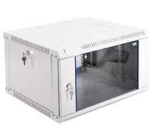 Шкаф коммутационный ЦМО ШРН-ЭКОНОМ (ШРН-Э-6.500-9005) настенный 6U 600x520мм пер.дв.стекл 75кг черный 470мм