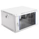 Шкаф коммутационный ЦМО ШРН-ЭКОНОМ (ШРН-Э-6.500-9005) настенный 6U 600x520мм пер.дв.стекл 75кг черный 470мм
