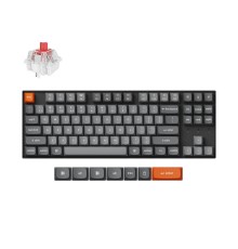 Беспроводная механическая клавиатура QMK Keychron K8 Max, 87 клавиш, RGB подсветка, Hot-swap, алюм.рамка Keychron Red Switch