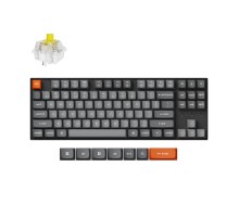 Беспроводная механическая клавиатура QMK Keychron K8 Max, 87 клавиш, RGB подсветка, Hot-swap, алюм.рамка Keychron Banana Switch