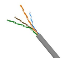 Кабель TWT UTP, серии XS, 2 пары, Кат.5e, PVC, 305 метров, серый (TWT-5EUTP2-XS)