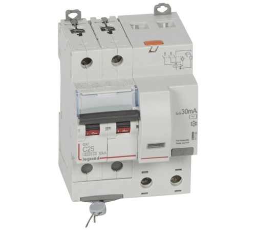 Legrand 411160 Автоматический выключатель дифференциального тока DX? 6000 - 10 кА - тип характеристики С - 2П - 230 В~ - 25 А - тип A С - 30 мА - 4 модуля Legrand 411160 Автоматический выключатель дифференциального тока DX? 6000 - 10 кА - тип характеристики С - 2П - 230 В~ - 25 А - тип A С - 30 мА - 4 модуля
