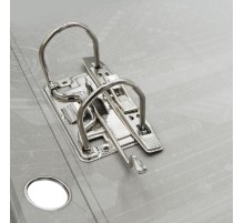 Папка-регистратор Silwerhof 355020-02 A4 50мм ПВХ/бумага синий мет.окант. сборная смен.карм. на кор.