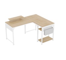 Стол письменный (для компьютера) угловой EUREKA ZX-L150B-MWW-RU с шириной 150 см, Maple White