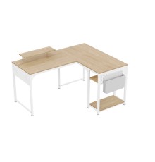 Стол письменный (для компьютера) угловой EUREKA ZX-L150B-MWW-RU с шириной 150 см, Maple White