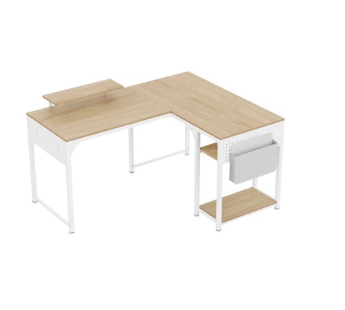 Стол письменный (для компьютера) угловой EUREKA ZX-L150B-MWW-RU с шириной 150 см, Maple White