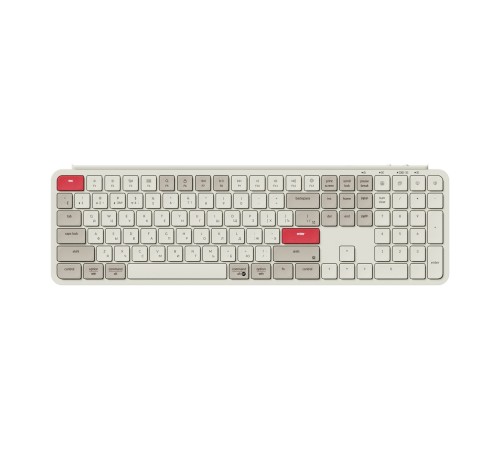 Беспроводная ультратонкая клавиатура Keychron B6 Pro, 109 клавиш, ножничные переключатели, цвет Retro Red