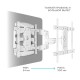 Кронштейн ONKRON ONKRON M6L White
