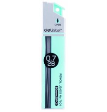 Грифель Deli E7004 0.7мм 2B (20гриф) туба