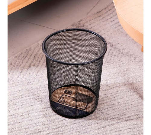 Урна для мусора Deli E9188 круглая мет.сетка черный