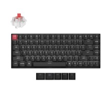 Беспроводная механическая ультратонкая клавиатура QMK Keychron K2 версия 3, 84 клавиши, White Led подсветка, Red Switch