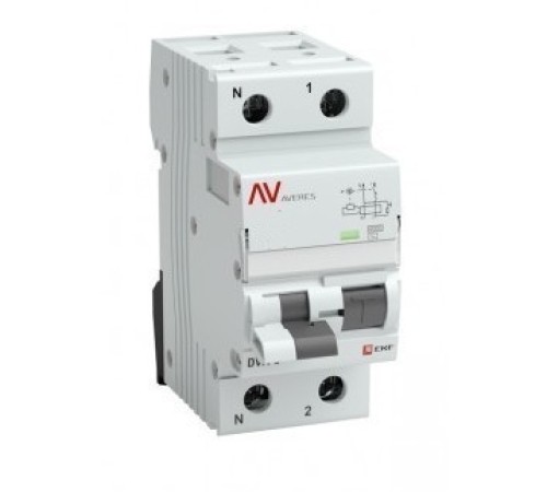 EKF rcbo6-1pn-25B-30-ac-av Дифференциальный автомат DVA-6 1P+N 25А (B) 30мА (AC) 6кА EKF AVERES EKF rcbo6-1pn-25B-30-ac-av Дифференциальный автомат DVA-6 1P+N 25А (B) 30мА (AC) 6кА EKF AVERES