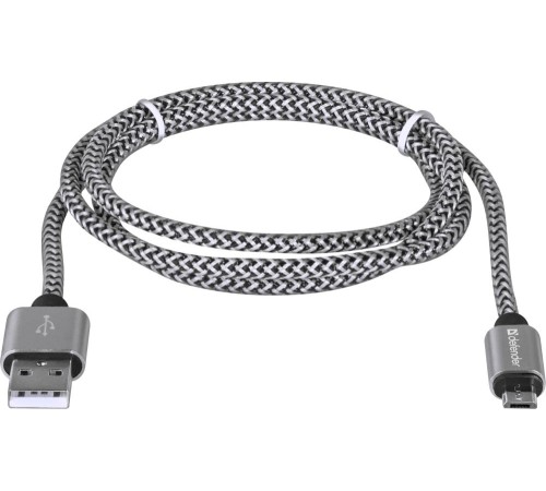 Кабель USB2.0 TO MICRO-USB 1M WHITE USB08-03T 87803 DEFENDER Кабель USB2.0 TO MICRO-USB 1M WHITE USB08-03T 87803 DEFENDER
