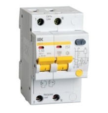 Iek MAD10-2-010-C-010 Диф. автомат АД12 2Р 10А 10мА ИЭК
