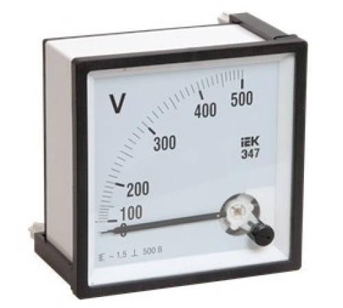 Iek IPV10-6-0500-E Вольтметр Э47 500В кл. точн. 1,5 72х72мм Iek IPV10-6-0500-E Вольтметр Э47 500В кл. точн. 1,5 72х72мм