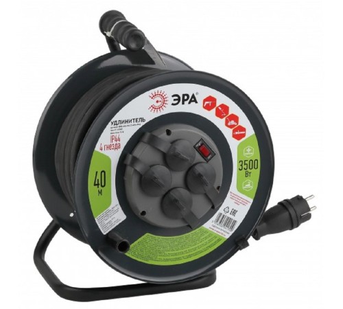 ЭРА Б0043059 Удлинитель силовой RMx-4es-3x2.5-40m-IP44(KG) на м. катушке c/з 4 гн 40м КГ 3х2.5 ЭРА Б0043059 Удлинитель силовой RMx-4es-3x2.5-40m-IP44(KG) на м. катушке c/з 4 гн 40м КГ 3х2.5