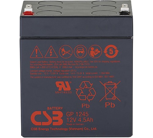 CSB Батарея GP1245 (12V  4,5Ah/16W)