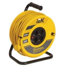 Iek WKP15-16-04-30 Катушка УК30 с т/з 4 места 2 Р + P Е /30м 3х1,5 мм2 "Industrial"