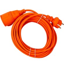 Iek WUP10-10-K09-44 Шнур УШ-01РВ оранж. с вилкой и розеткой 2Р+РЕ/10 метров 3х1,0 мм2 IP44 IEK