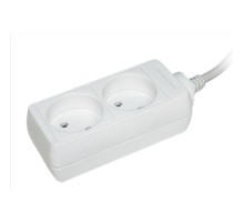 Iek WYP10-06-02-01-N Удлинитель У2 2 места 2Р/1,5 метра 2х0,75мм2 10А/250В IEK