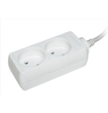 Iek WYP10-06-02-01-N Удлинитель У2 2 места 2Р/1,5 метра 2х0,75мм2 10А/250В IEK