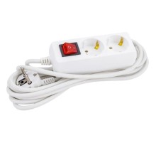 Iek WYP10-16-02-05-ZK-N Удлинитель У02К-выкл. 2 места 2Р+РЕ/5 метров 3х1мм2 16А/250 IEK