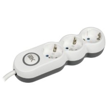 Iek WYP53-16-03-D15-ZK Удлинитель У03В с выключателем 3 места 2P+PE/1,5м 3х1,5мм2 16А/250В UNO
