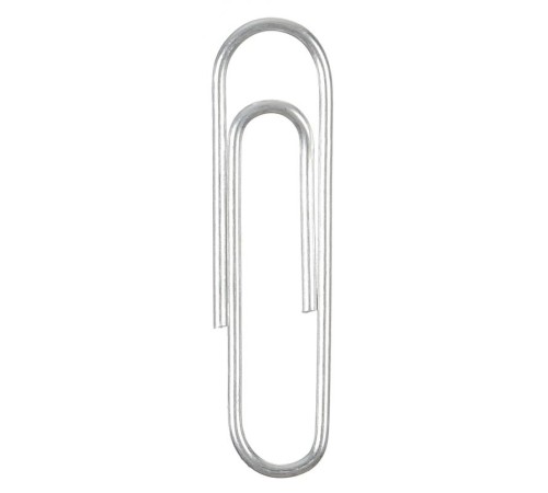 Скрепки Silwerhof 491028 металл оцинкованные 25мм (упак.:100шт) картонная коробка