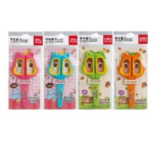 Ножницы Deli 6061 Happy Cat детские 138мм ТПЭ сталь ассорти