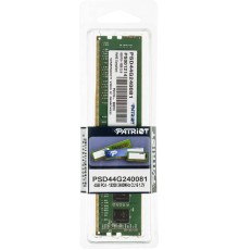 Память DDR4 4Gb 2400MHz Patriot PSD44G240081 RTL PC4-19200 CL17 DIMM 288-pin 1.2В single rank