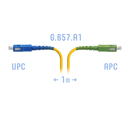 Патчкорд оптический B-Optix SC/UPC-SC/APC SM G.657.A1 1 метр