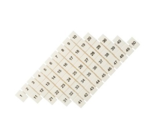 EKF zb-st-2.5-1-50 Маркеры для JXB-ST 2,5 с нумерацией 1-50 (100 шт.) EKF PROxima EKF zb-st-2.5-1-50 Маркеры для JXB-ST 2,5 с нумерацией 1-50 (100 шт.) EKF PROxima