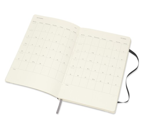 Еженедельник Moleskine ACADEMIC SOFT WKNT Large 130х210мм датир.18мес 208стр. мягкая обложка черный Еженедельник Moleskine ACADEMIC SOFT WKNT Large 130х210мм датир.18мес 208стр. мягкая обложка черный