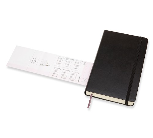 Ежедневник Moleskine ACADEMIC Large 130х210мм датир.18мес 592стр. черный