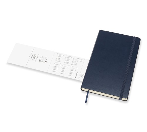 Ежедневник Moleskine CLASSIC Large 130х210мм 400стр. синий сапфир