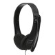 Наушники с микрофоном Оклик HS-M150 черный 2.2м накладные оголовье (NO-003N)
