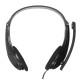 Наушники с микрофоном Оклик HS-M150 черный 2.2м накладные оголовье (NO-003N)