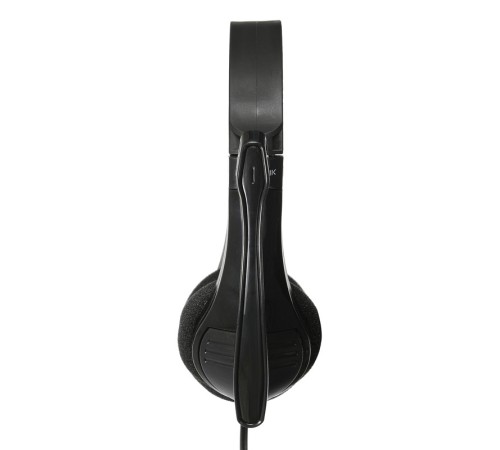 Наушники с микрофоном Оклик HS-M150 черный 2.2м накладные оголовье (NO-003N)