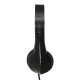 Наушники с микрофоном Оклик HS-M150 черный 2.2м накладные оголовье (NO-003N)