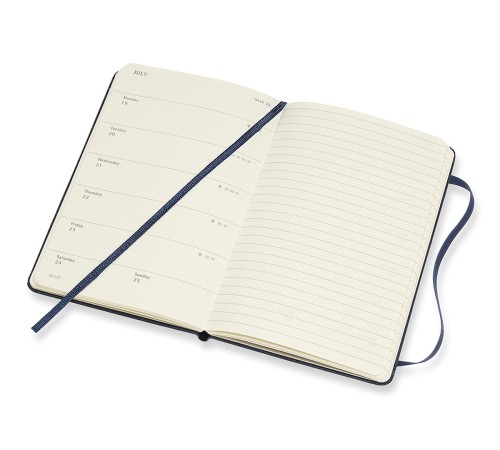 Еженедельник Moleskine CLASSIC WKNT Pocket 90x140мм 144стр. синий сапфир