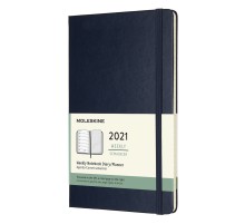 Еженедельник Moleskine CLASSIC WKNT Large 130х210мм 144стр. синий сапфир