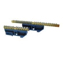 EKF sn1-63-20-d Шина "0" N (6x9 мм) 20 отв. никель синий изолятор на DIN-рейку EKF PROxima