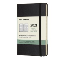 Еженедельник Moleskine CLASSIC WKLY VERTICAL Pocket 90x140мм 144стр. черный