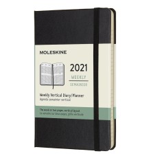 Еженедельник Moleskine CLASSIC WKLY VERTICAL Pocket 90x140мм 144стр. черный